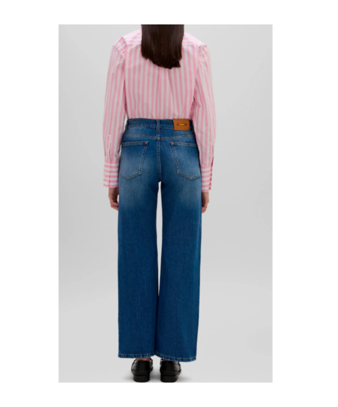 Aspesi Five Pairs Of Jeans In Blue