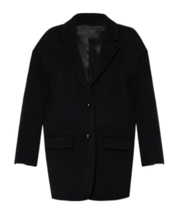 Isabel Marant Long-sleeved Coat In Black
