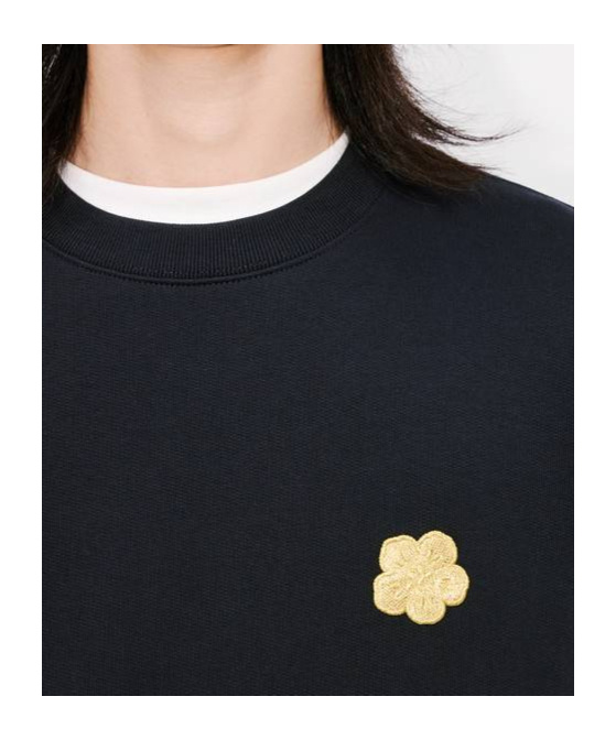 Kenzo Embroidered Sweatshirt In Black