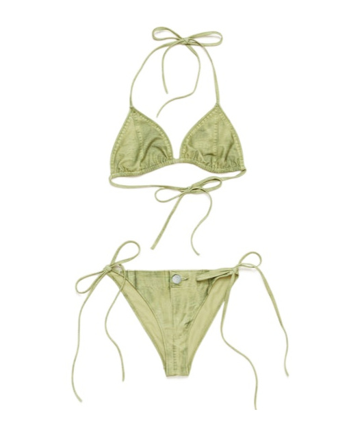ACNE STUDIOS TROMPE L'OEIL-PRINT BIKINI