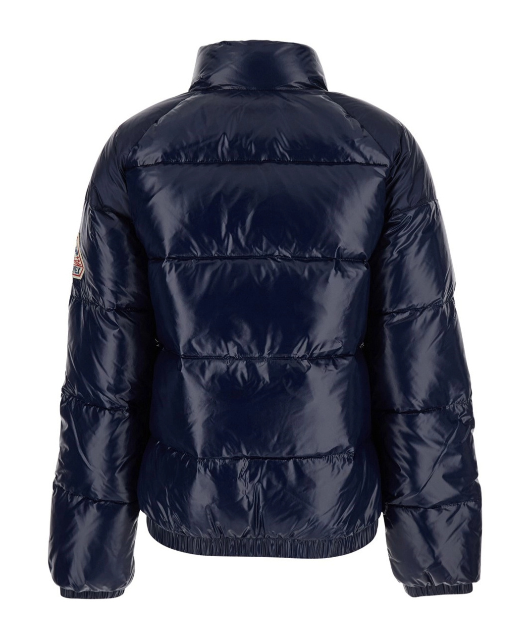 Pyrenex 'vintage Mythic' Blue Down Jacket With Stand-up Collar And Logo Patch On The Sleeve In Tech Fabric U In Blue