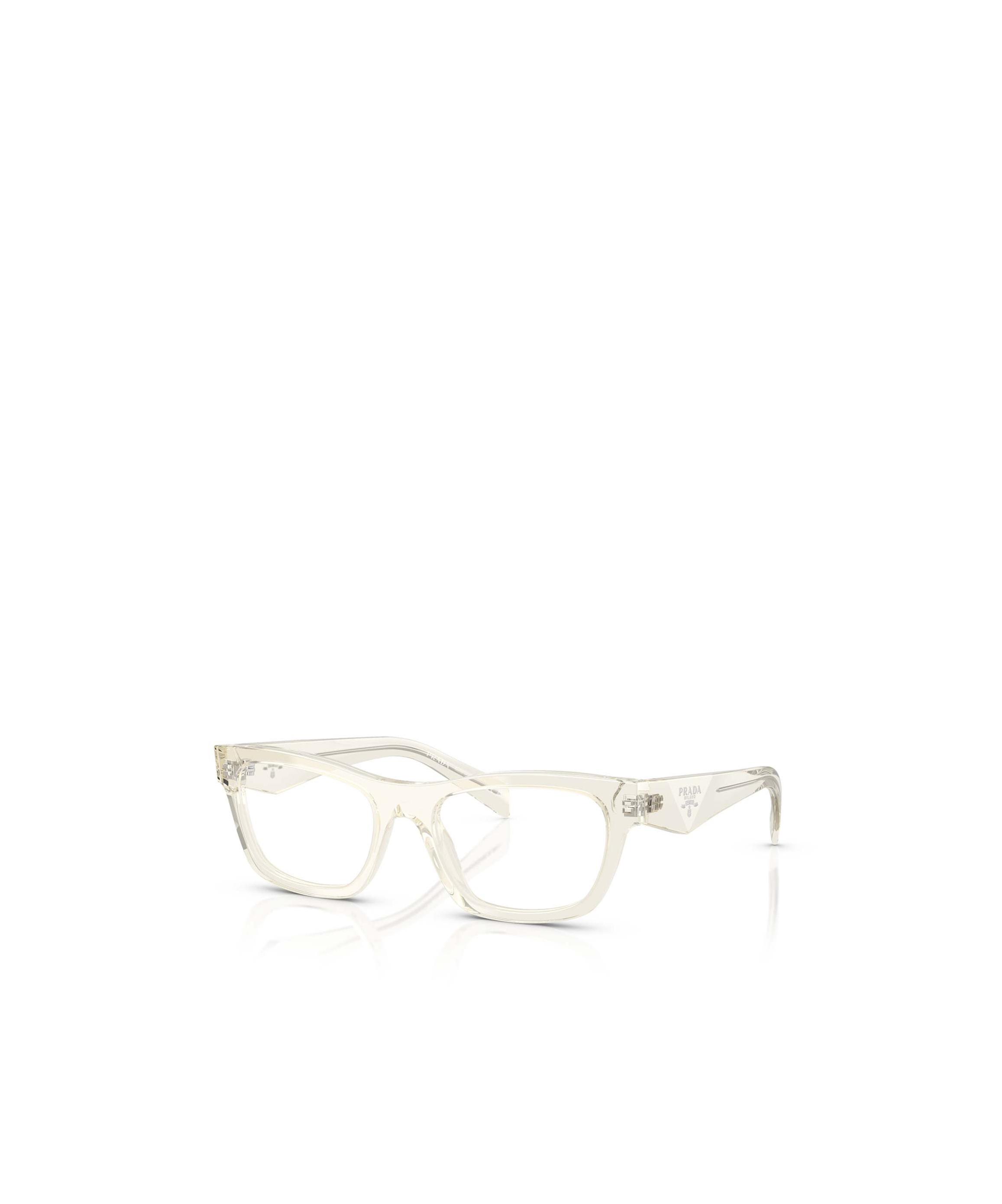 Prada Pr B01v 19x1o1 Trasparente Giallo Chiaro Glasses In Transparent
