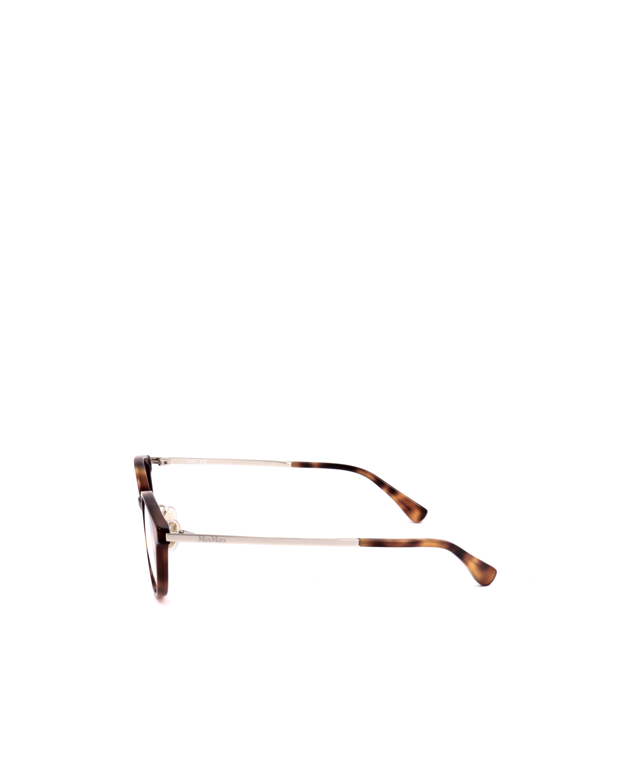 Max Mara Oval Frame Glasses In White