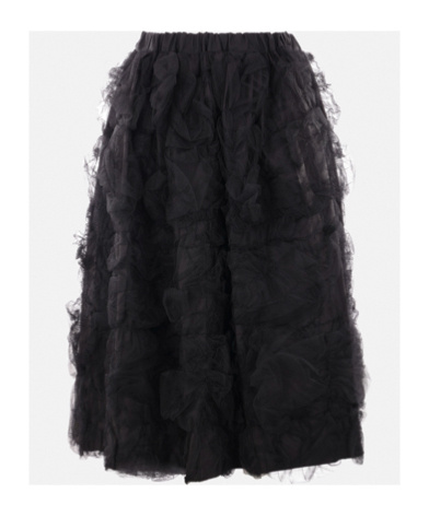 Shop Comme Des Garçons Tulle Skirt In Black