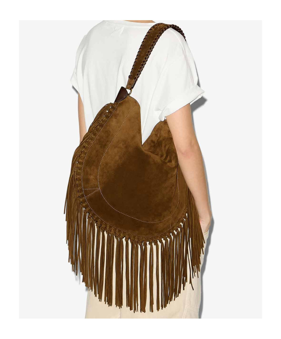 Isabel Marant Oskan Soft Large Suede Shoulder Bag