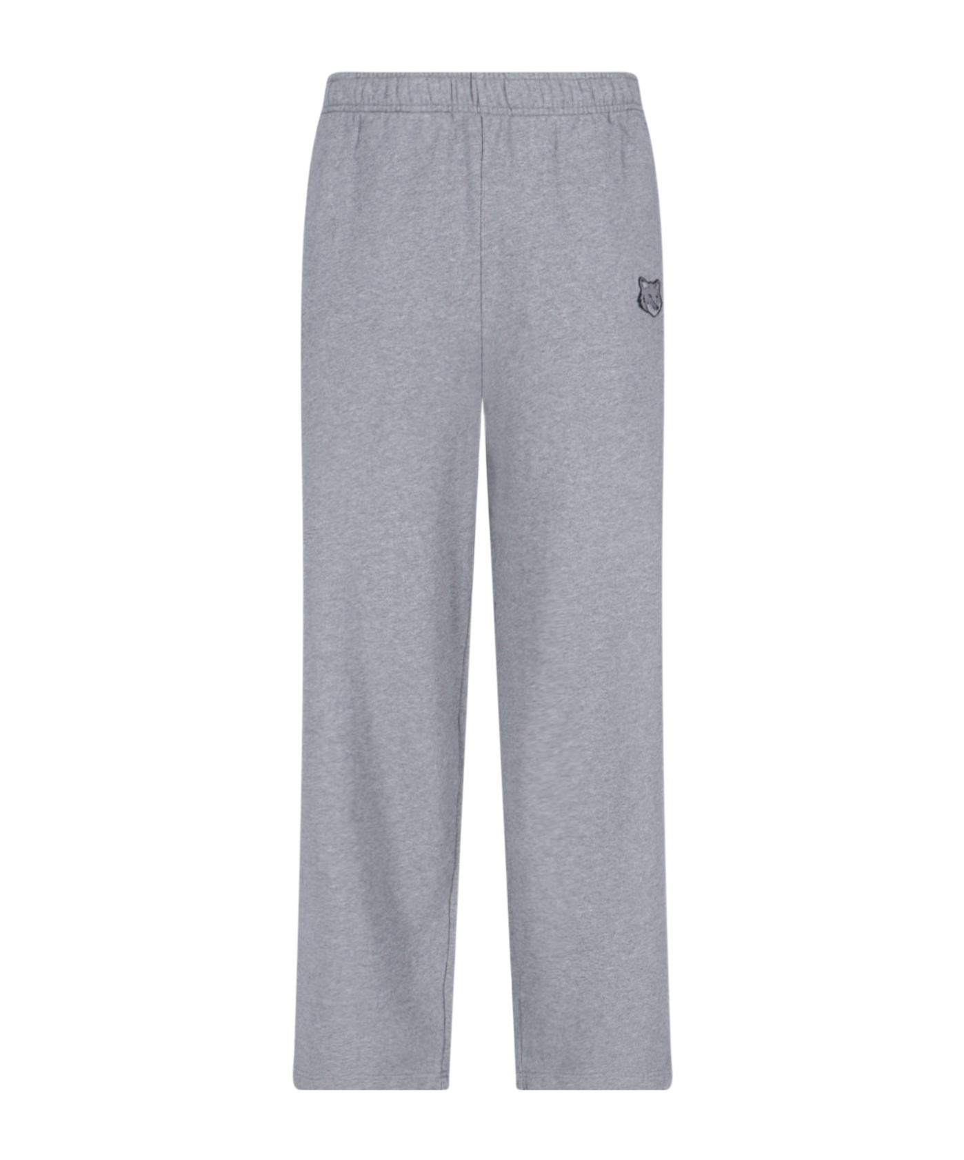 Shop Maison Kitsuné Bold Fox Head Track Pants In Gray
