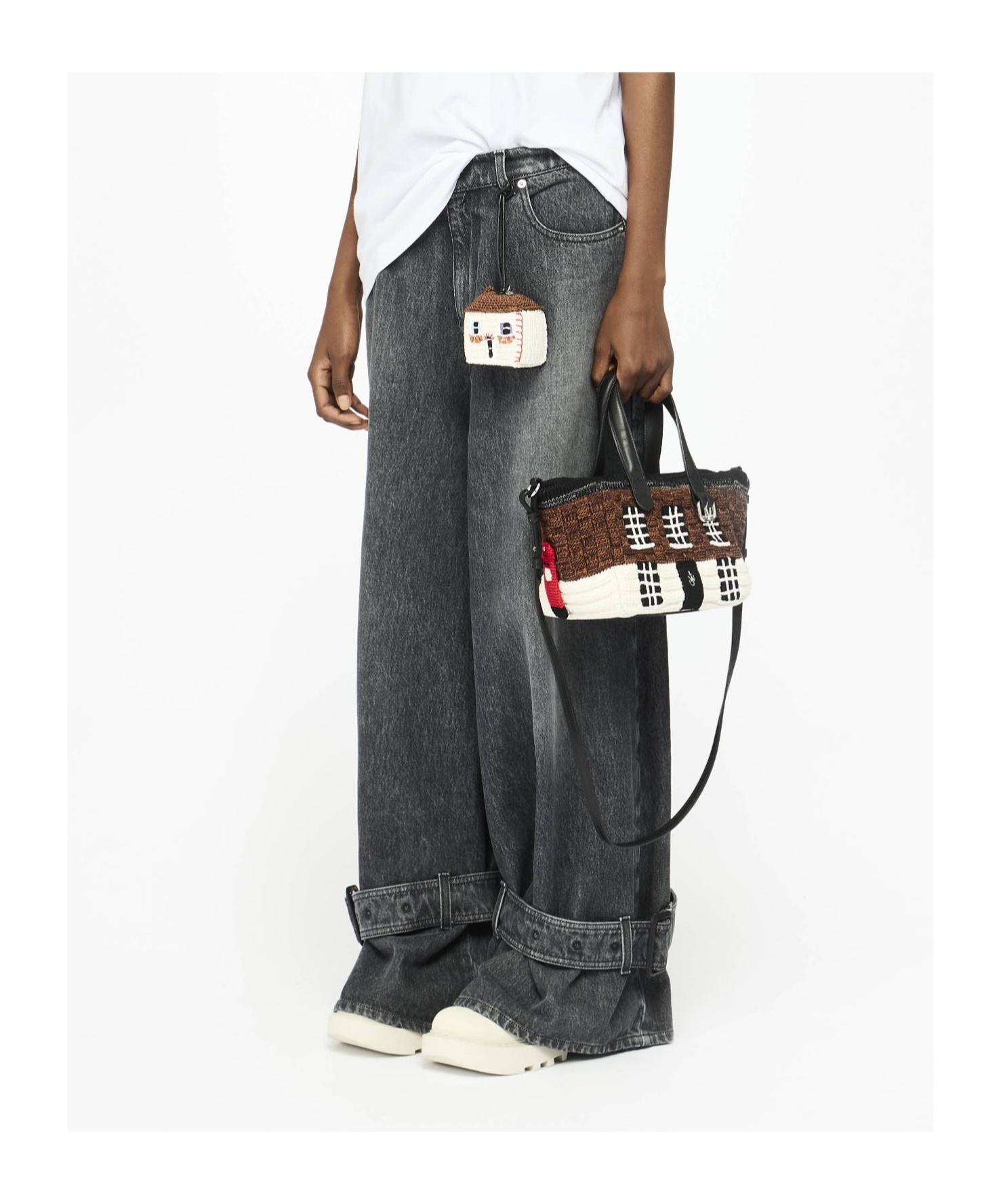Jw Anderson Mini Dual-handle Handbag In Black