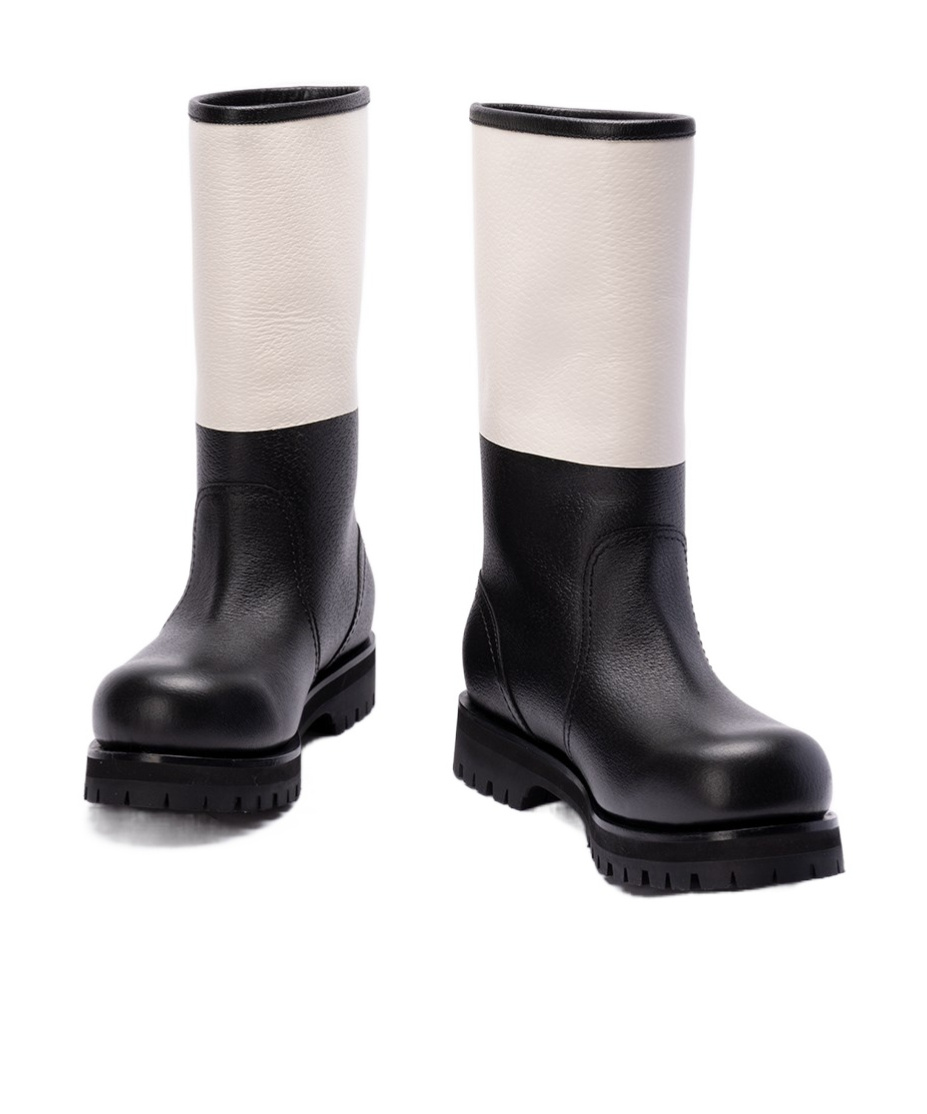 Gucci Grisou Leather Boots In Black