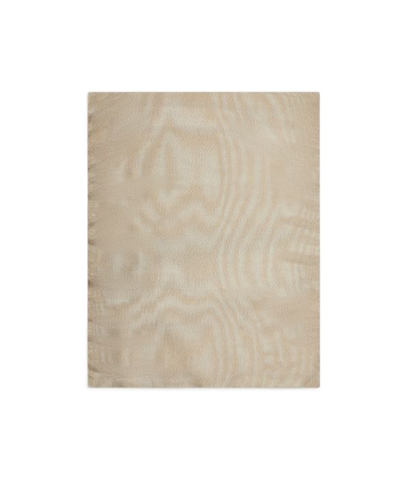 Emporio Armani Brushed Fabric Scarf In Nude