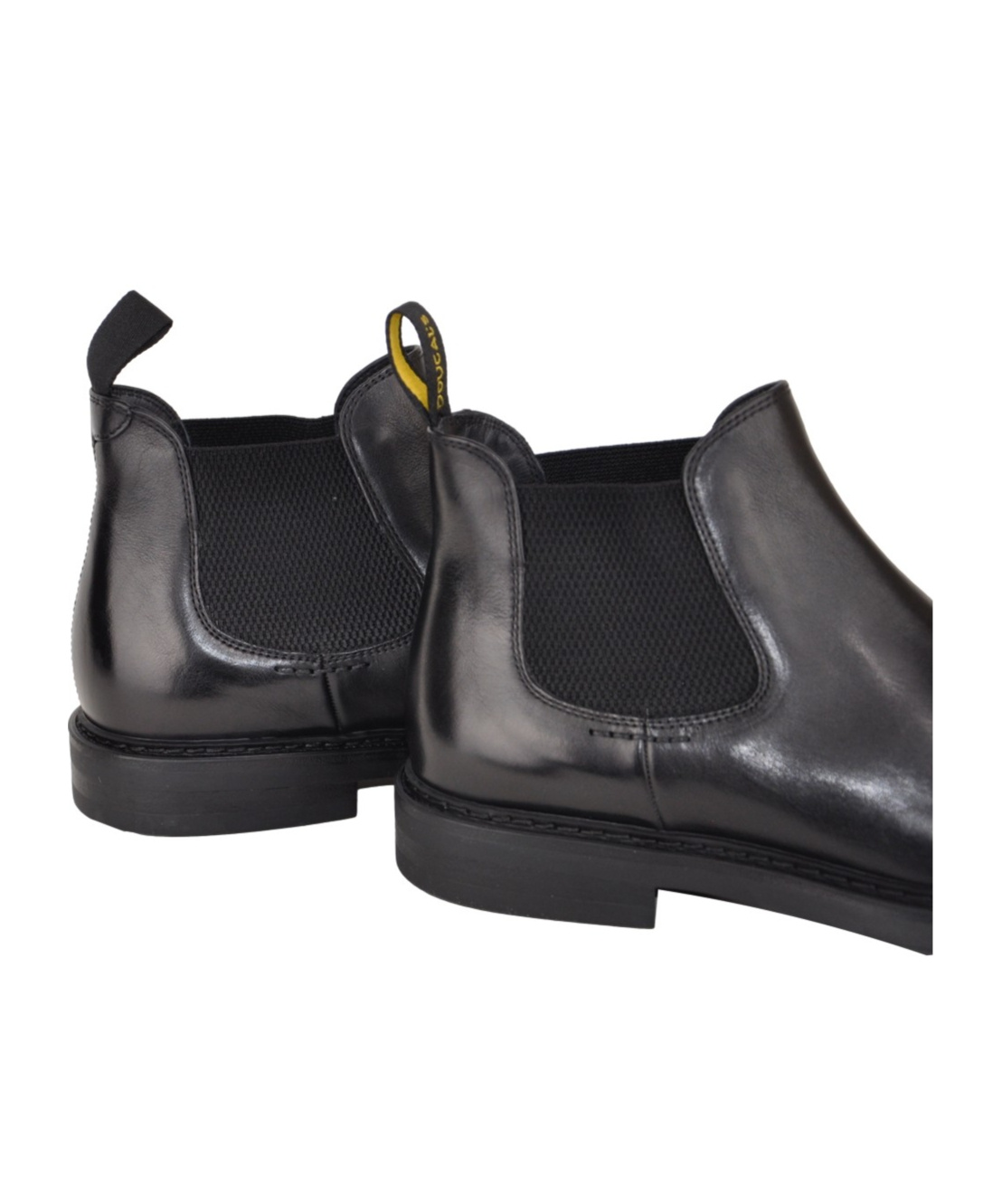 Doucal's Black Leather Ankle Boot In Black