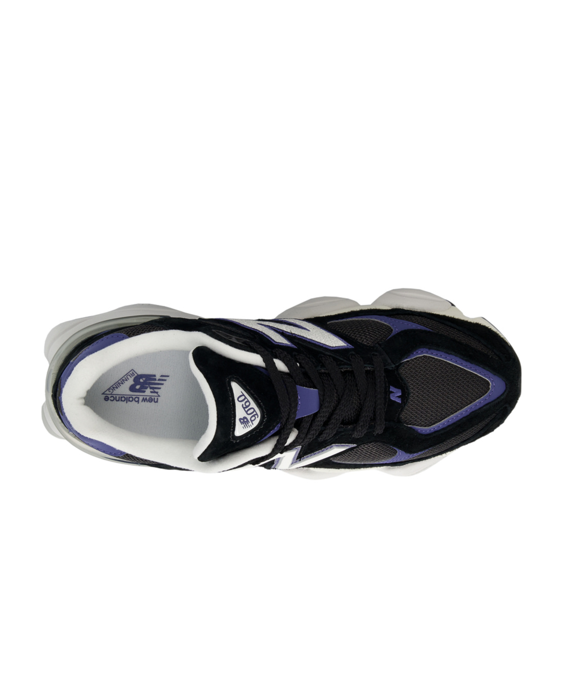 New Balance Multicolor Mesh And Suede 9060 Sneakers In Black