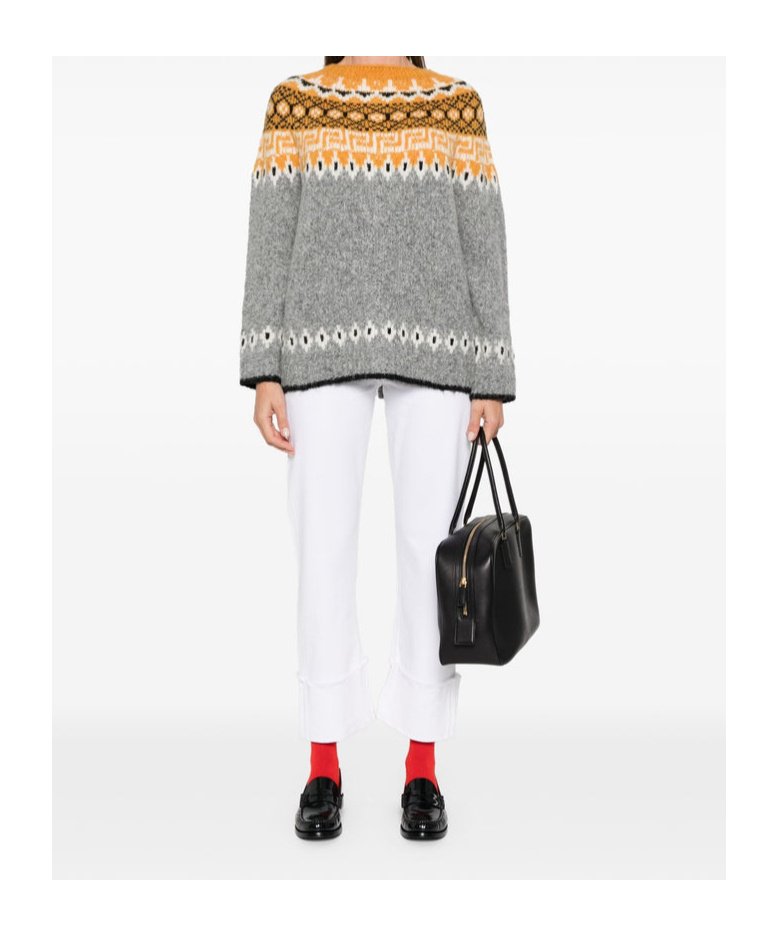 Semicouture Belt-loop Jeans In White