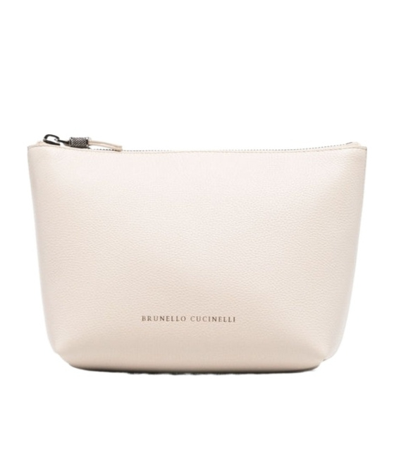 Brunello Cucinelli Leather Grained Pouch
