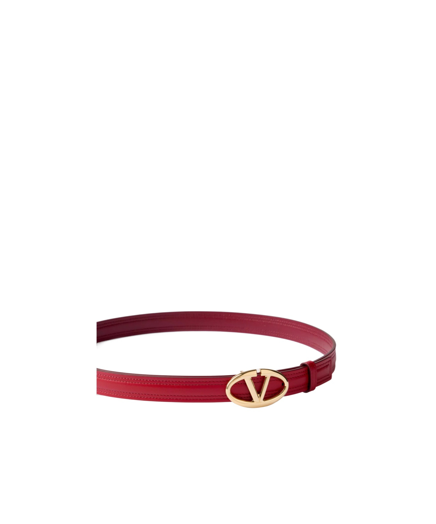 Shop Valentino The Bold Edition Vlogo Belt In Red