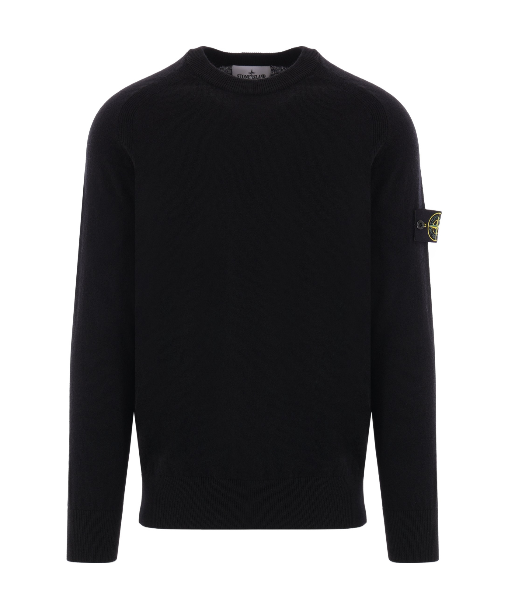 Shop Stone Island Compass-badge Sweater In Black
