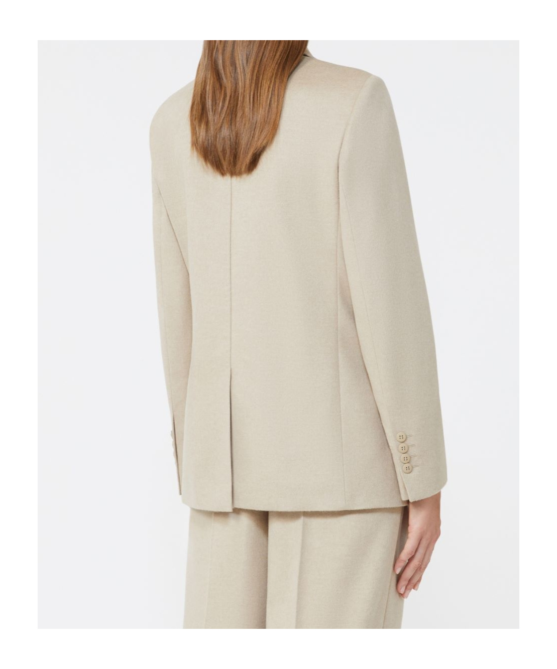 Max Mara Long-sleeved Suit Jacket In Brown