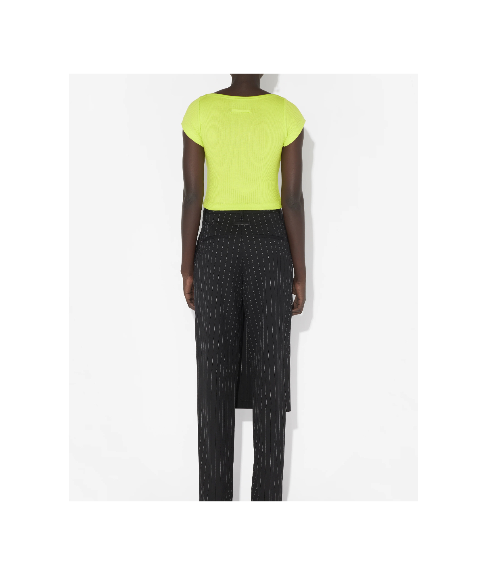 Jean Paul Gaultier The Gaultier Short Sleeves T-shirt In Yellow