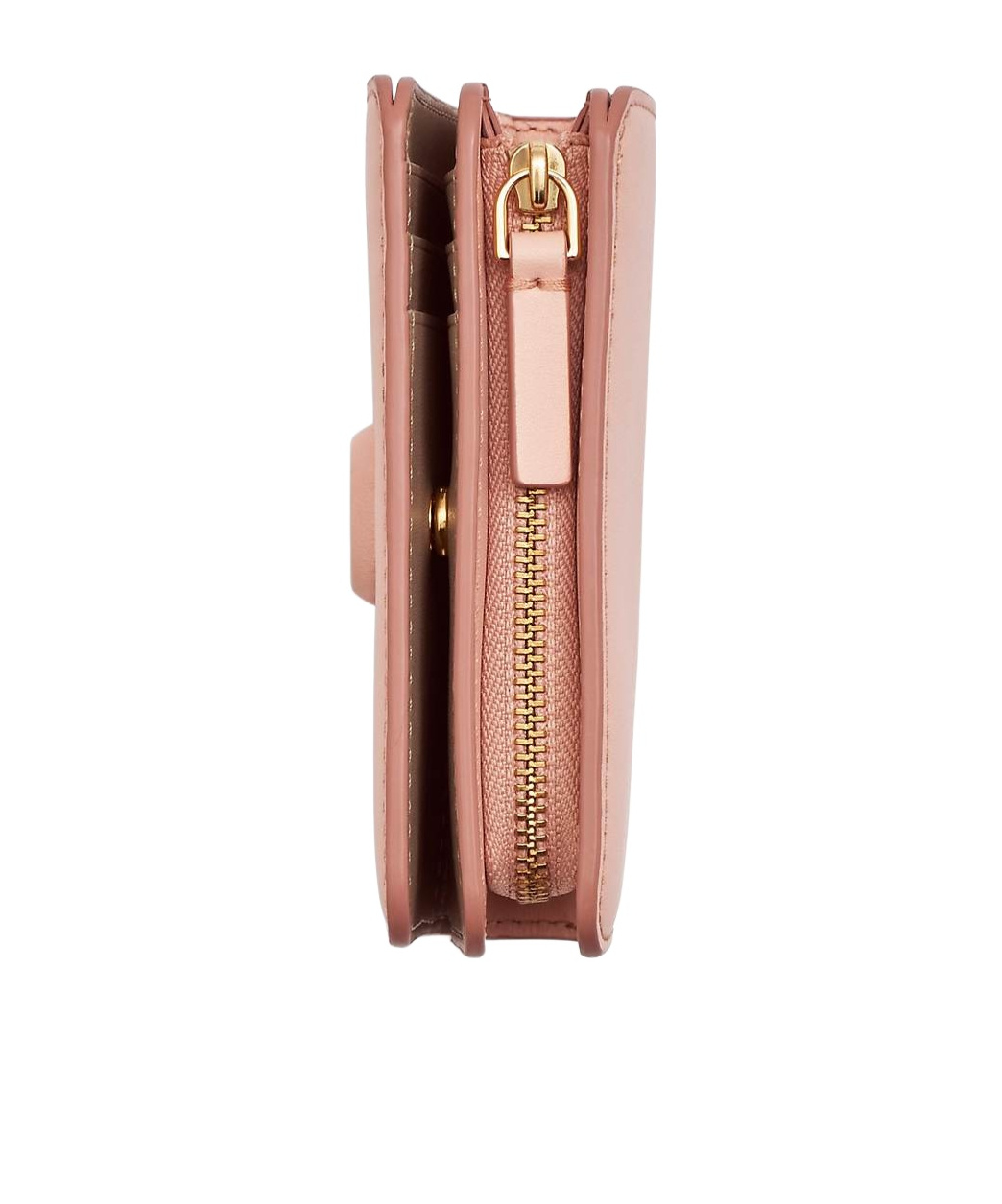 Shop Marc Jacobs The Leather J Marc Mini Compact Wallet In Nude
