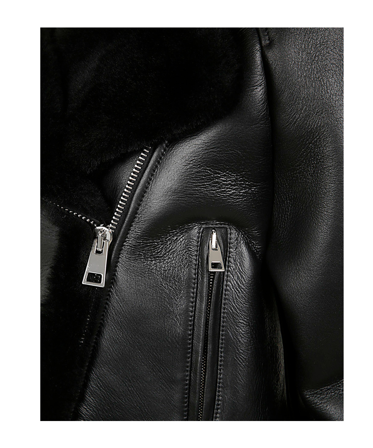 Blancha Shearling Jacket In Black