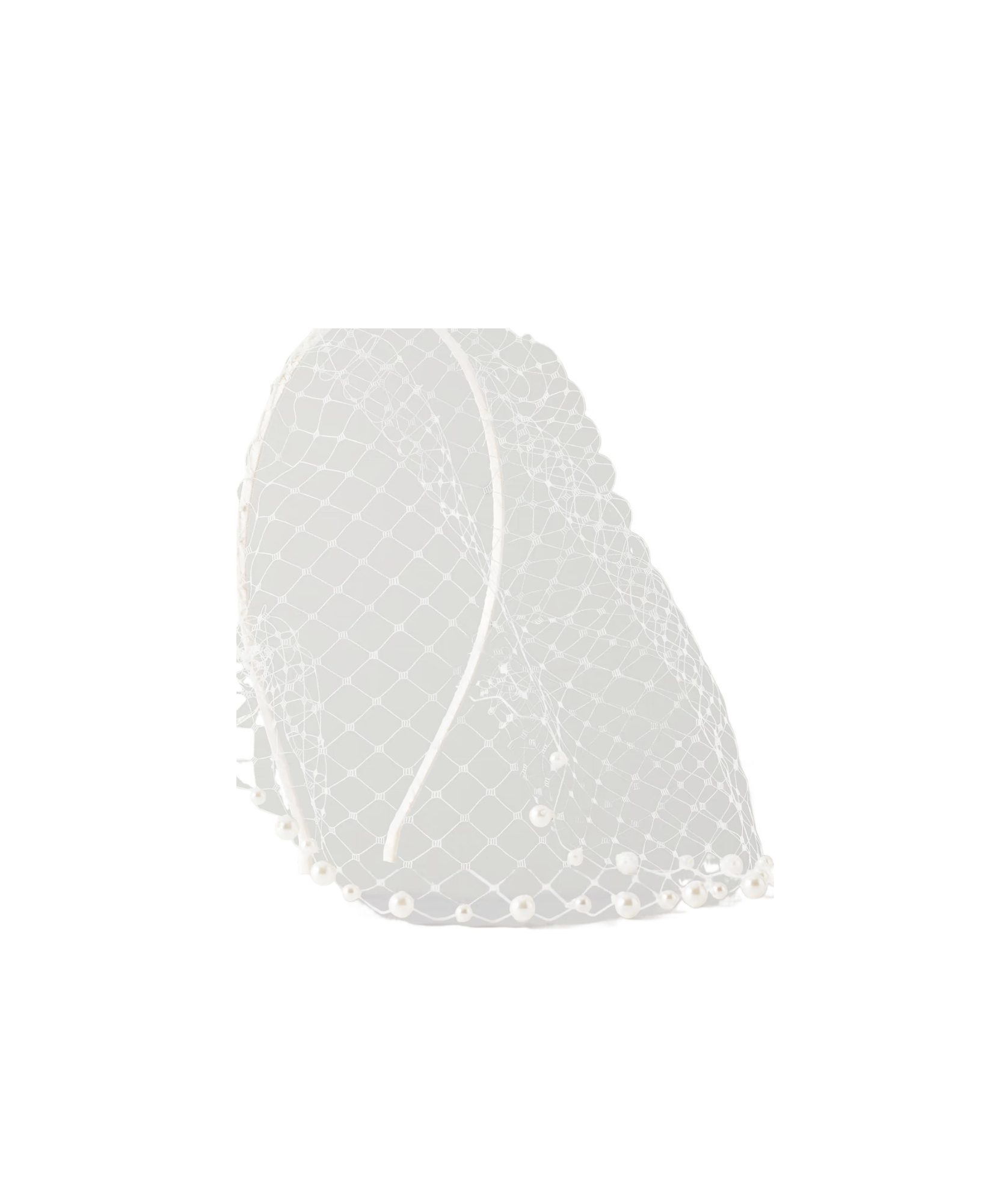 Jennifer Behr White Mesh Headband