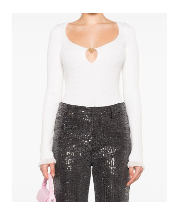 Philosophy Di Lorenzo Serafini Logo-plaque Ribbed Top In White