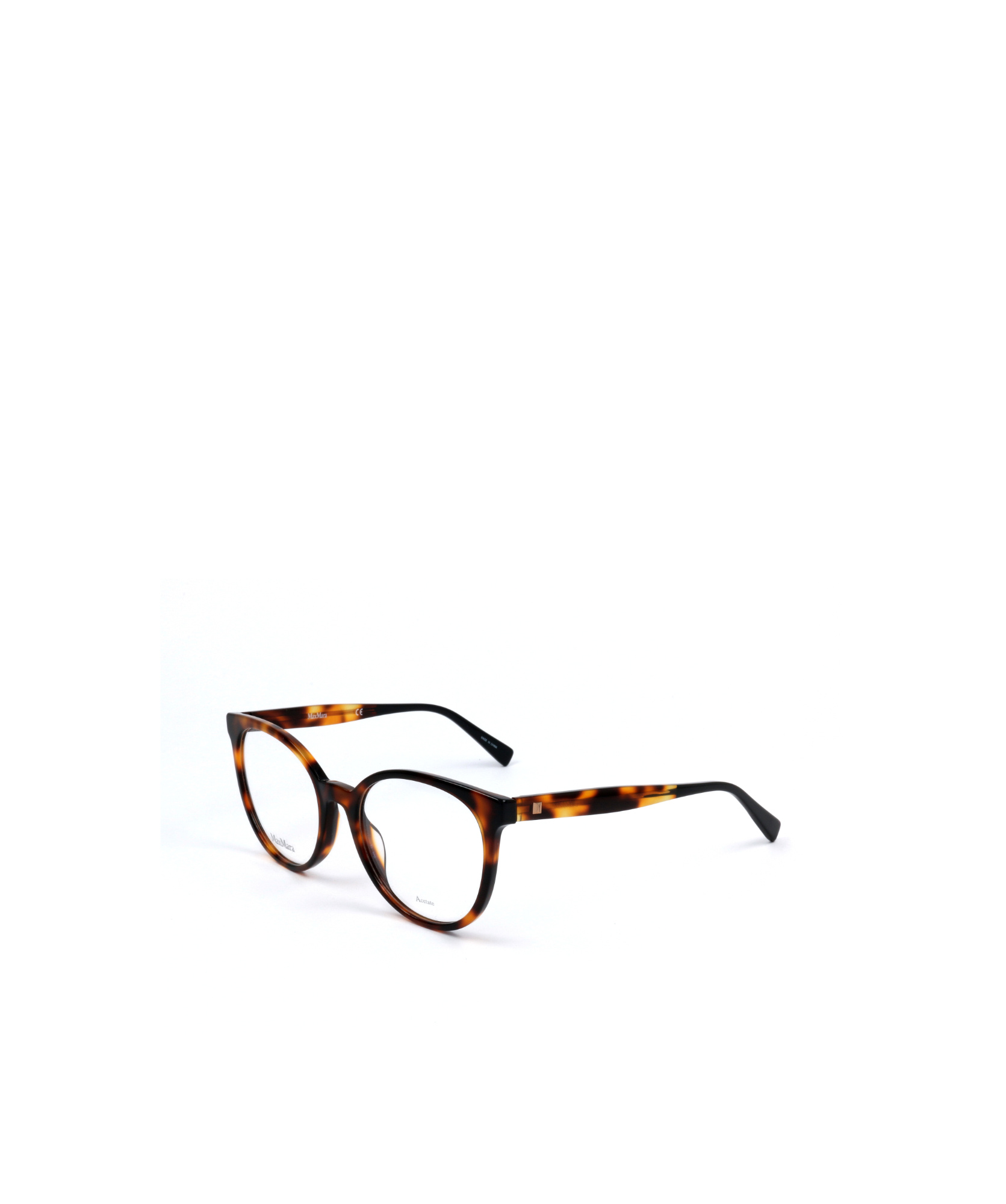 Max Mara Tortoiseshell Pantos-frame Glasses In White