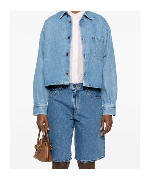 Apc Blue Samantha Denim Overshirt In Blue