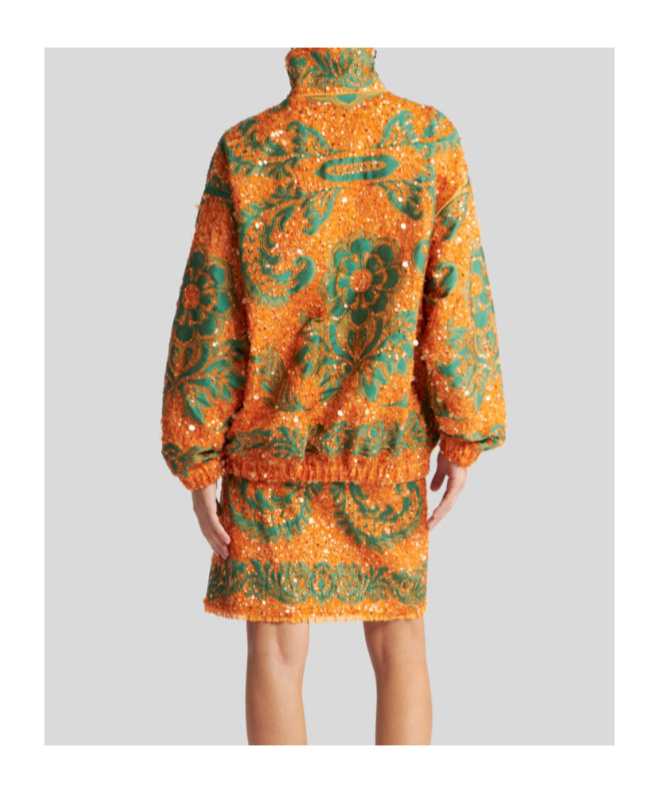 Etro Bomberjacke Mit Pailletten Bestickt Allover