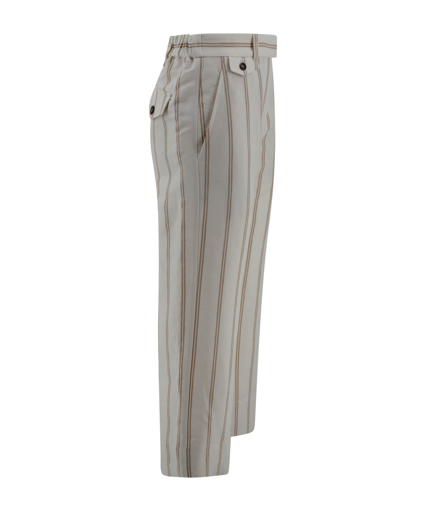 Brunello Cucinelli Belt Loops Slacks In Gray