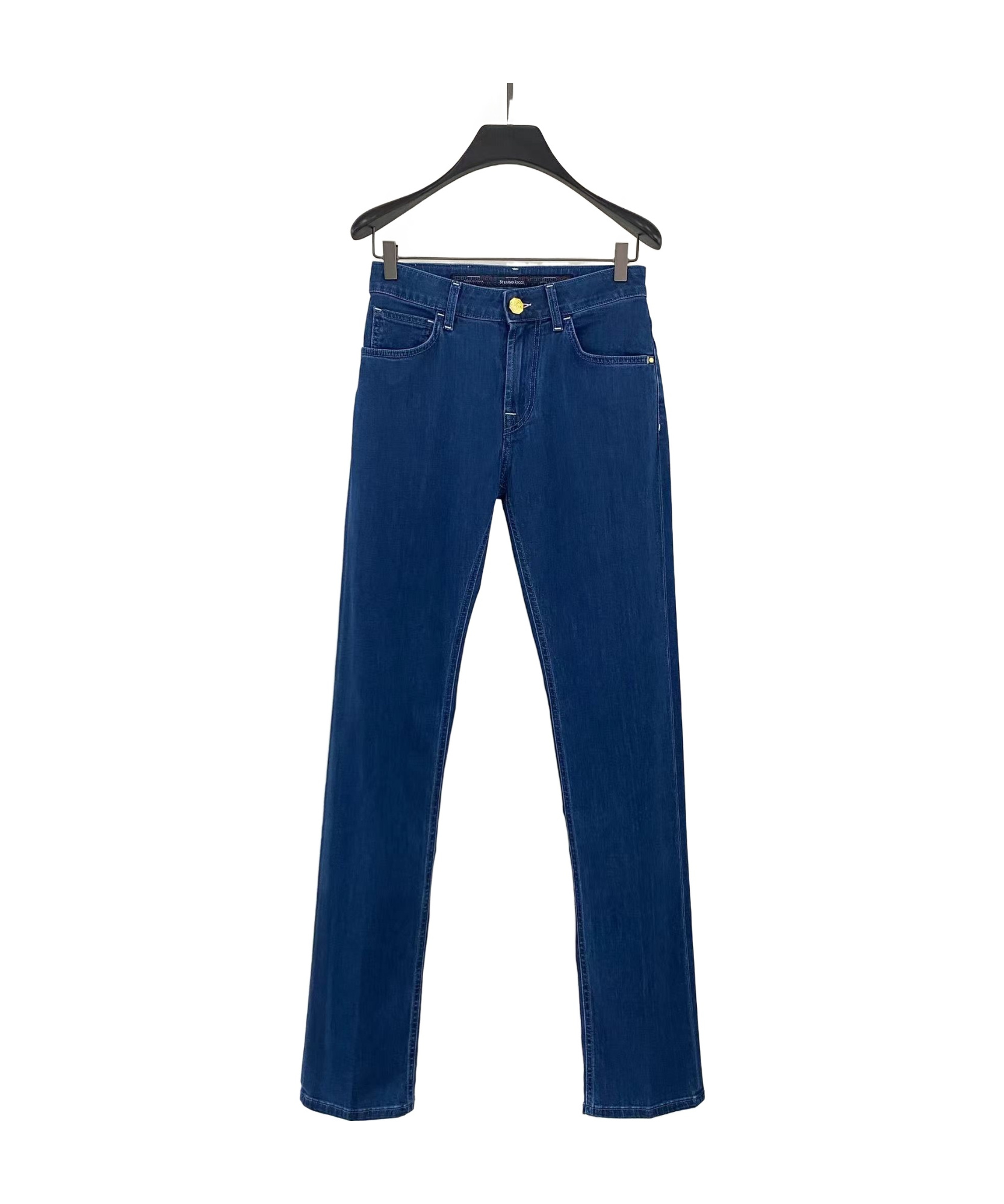 Stefano Ricci Logo Logo Denim Trousers In Blue