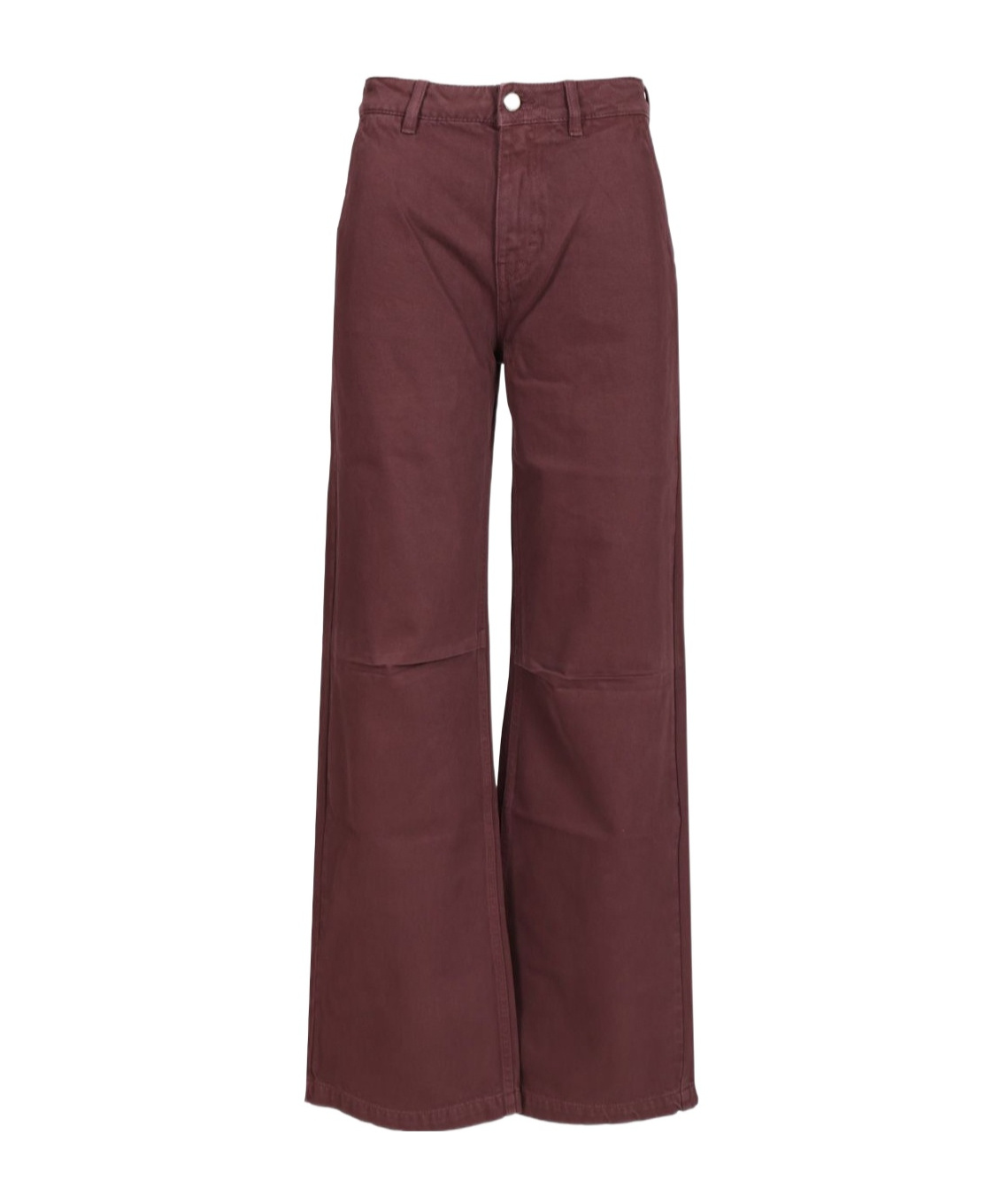 Icon Denim Wide-leg Denim Trousers In Red