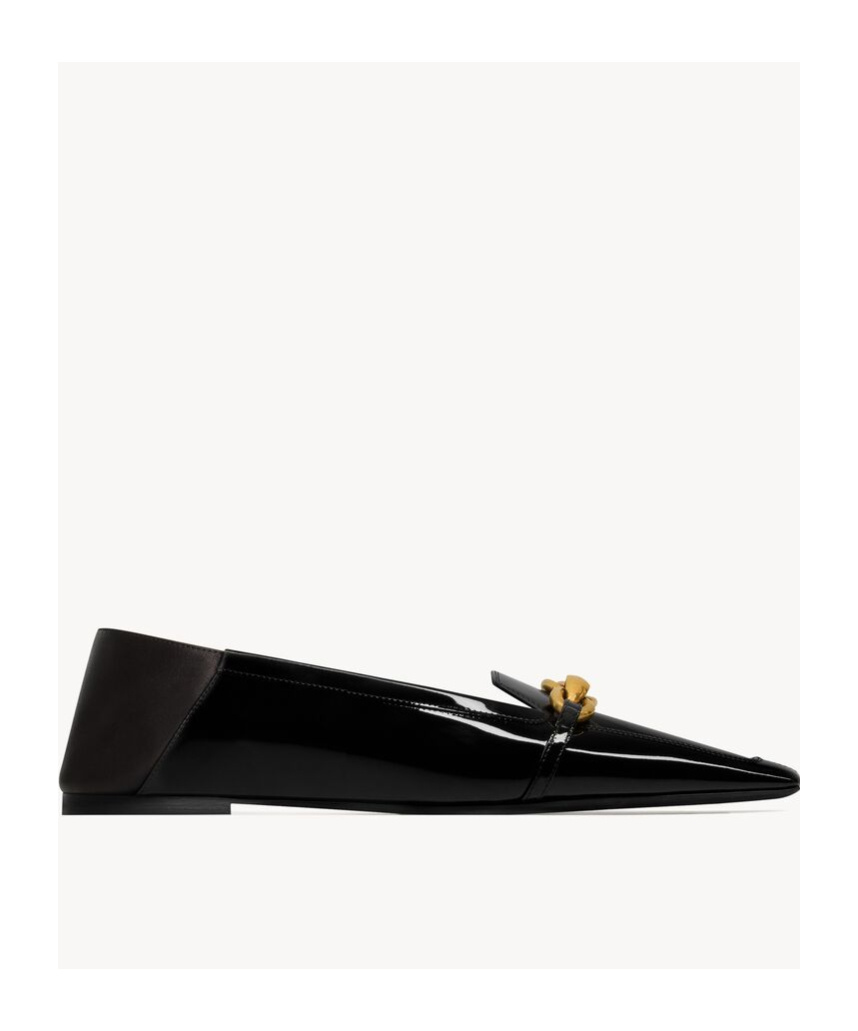 SAINT LAURENT LE MAILLON SLIPPERS IN PATENT LEATHER
