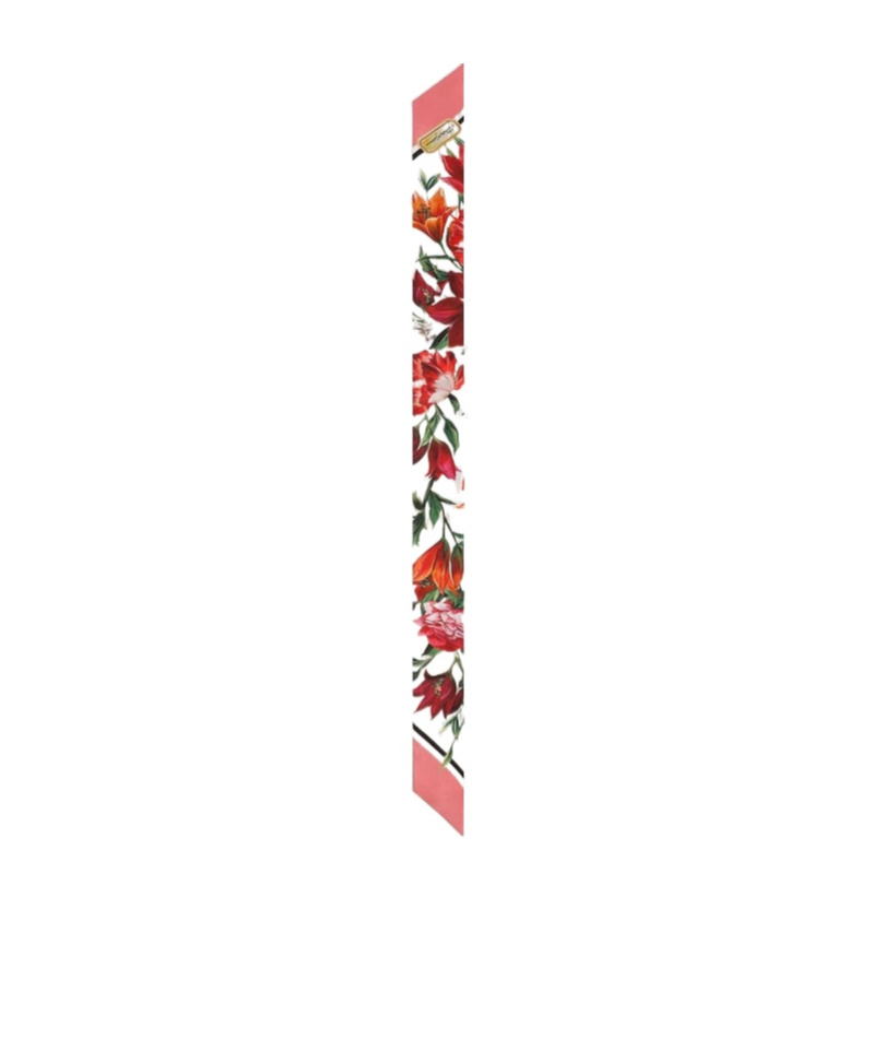 Dolce & Gabbana Diamond Point Floral Wraparound Scarf In Multi