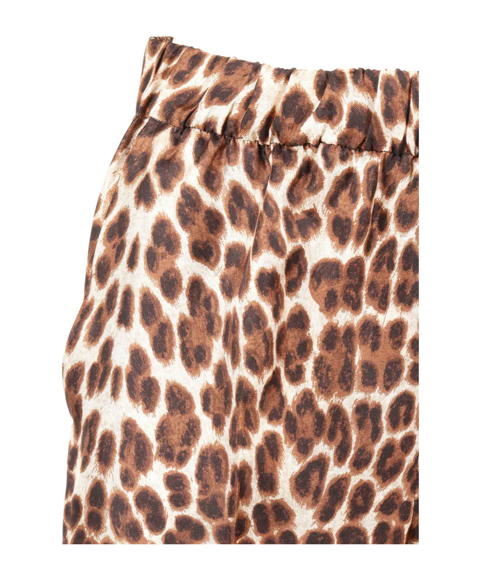 P.a.r.o.s.h Relaxed Fit Leopard Print Silk Pants In Multi