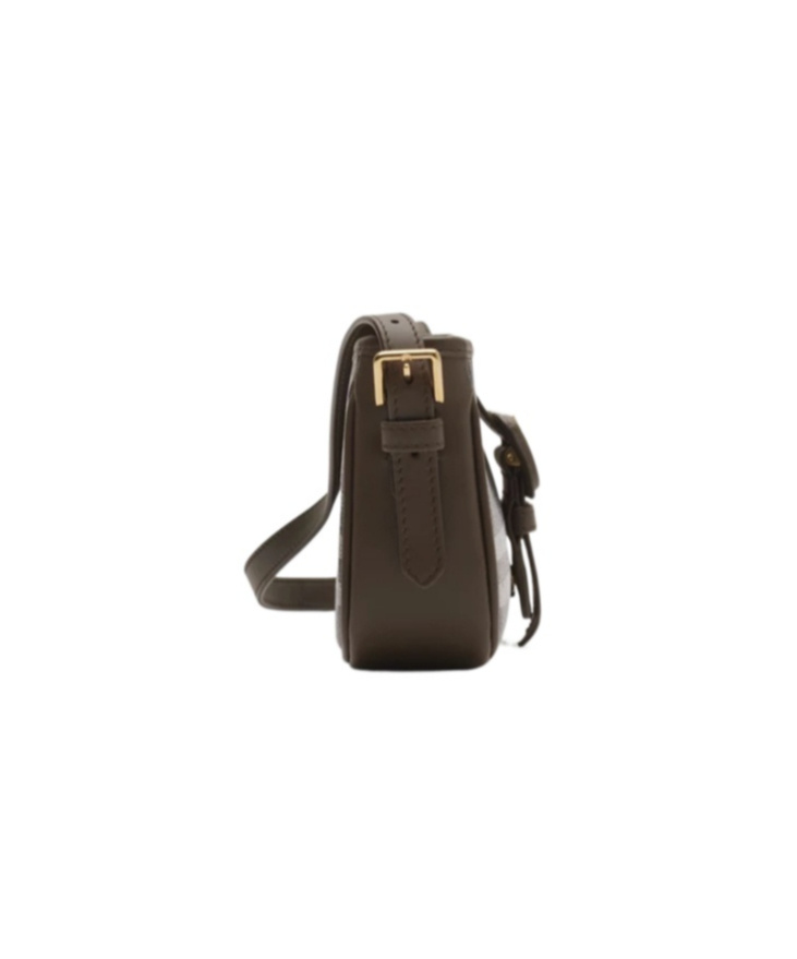 Burberry Printed Canvas Shoulder Bag In Black