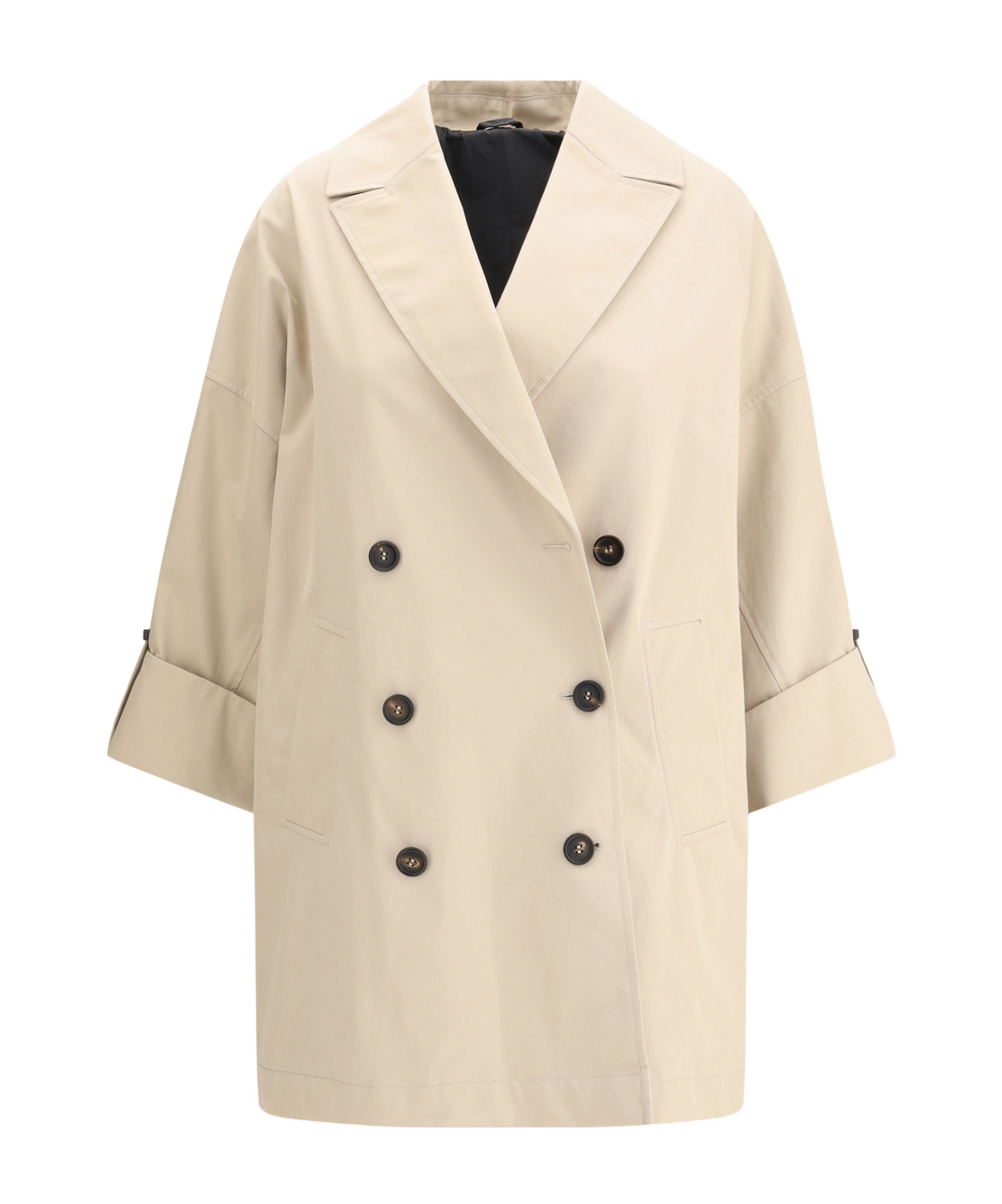 Brunello Cucinelli Wide-lapels Jewel-embellished Jacket In Neutral