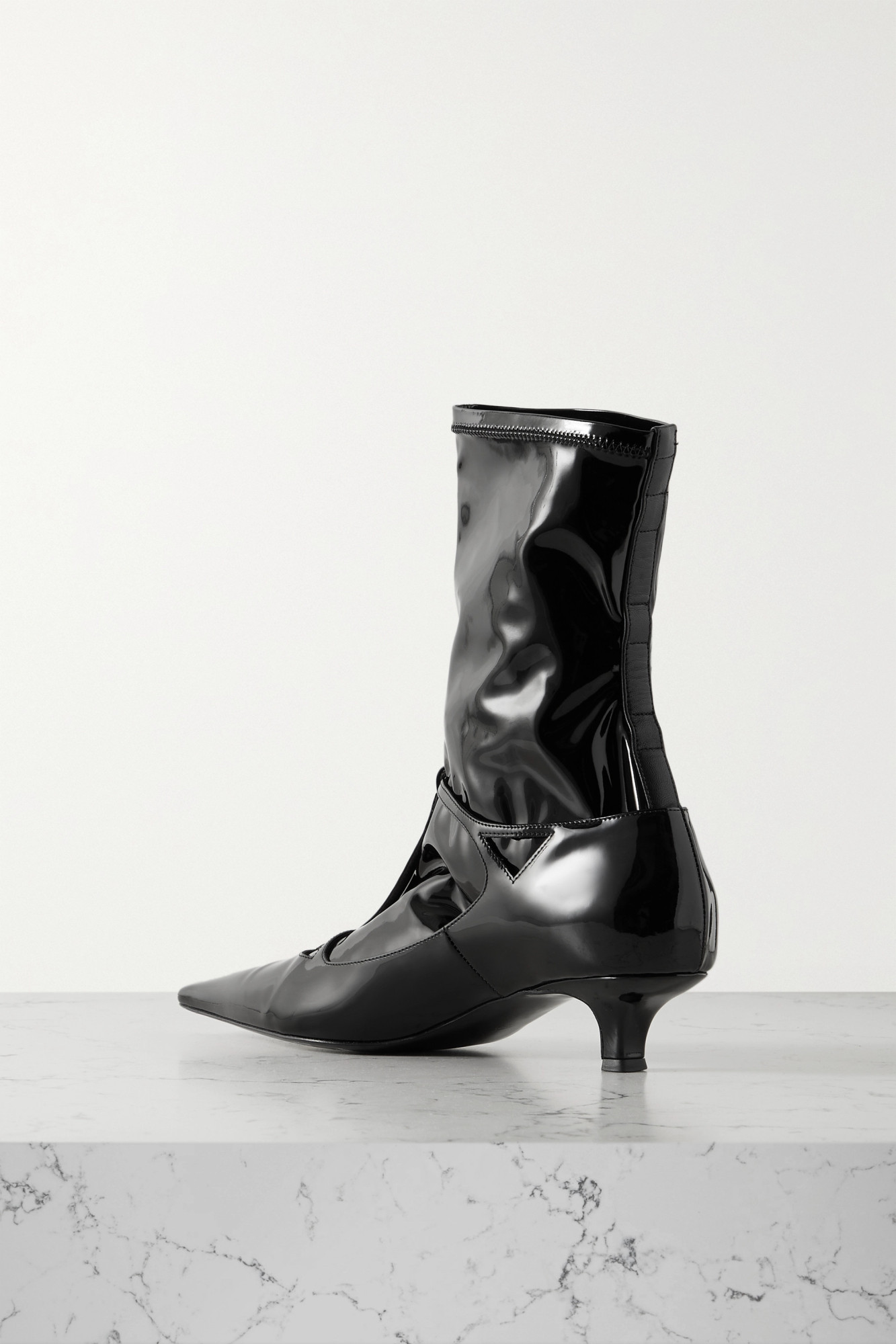 The Row Pointed Ankle Boots In Black