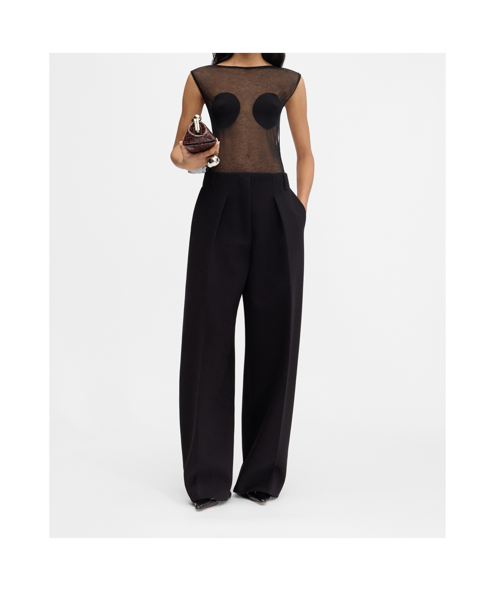 Jacquemus Le Pantalon Ovalo Pleated Wide-leg Trousers