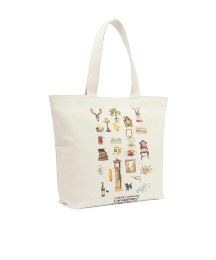 Jw Anderson Diorama Tote Bag In White