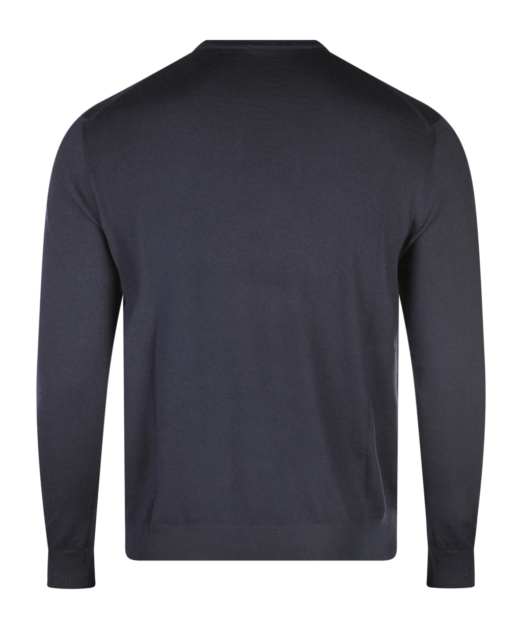 Malo Long-sleeved Sweater In Black