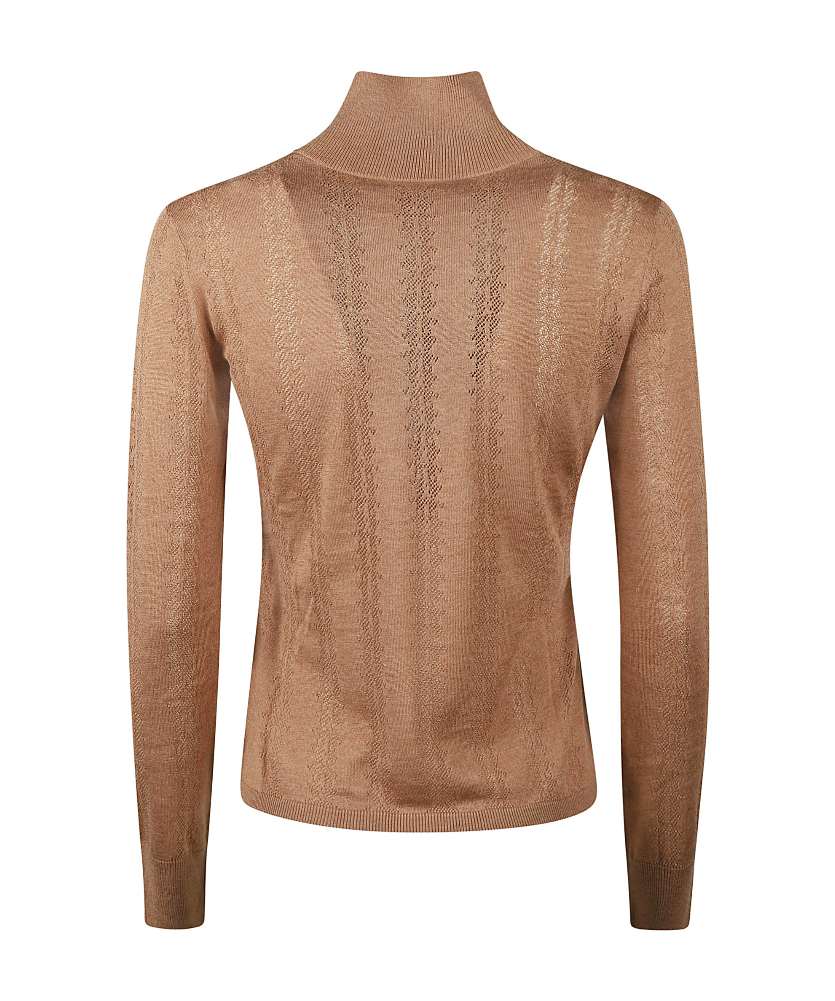 Max Mara Stand-neck Sweater In Brown