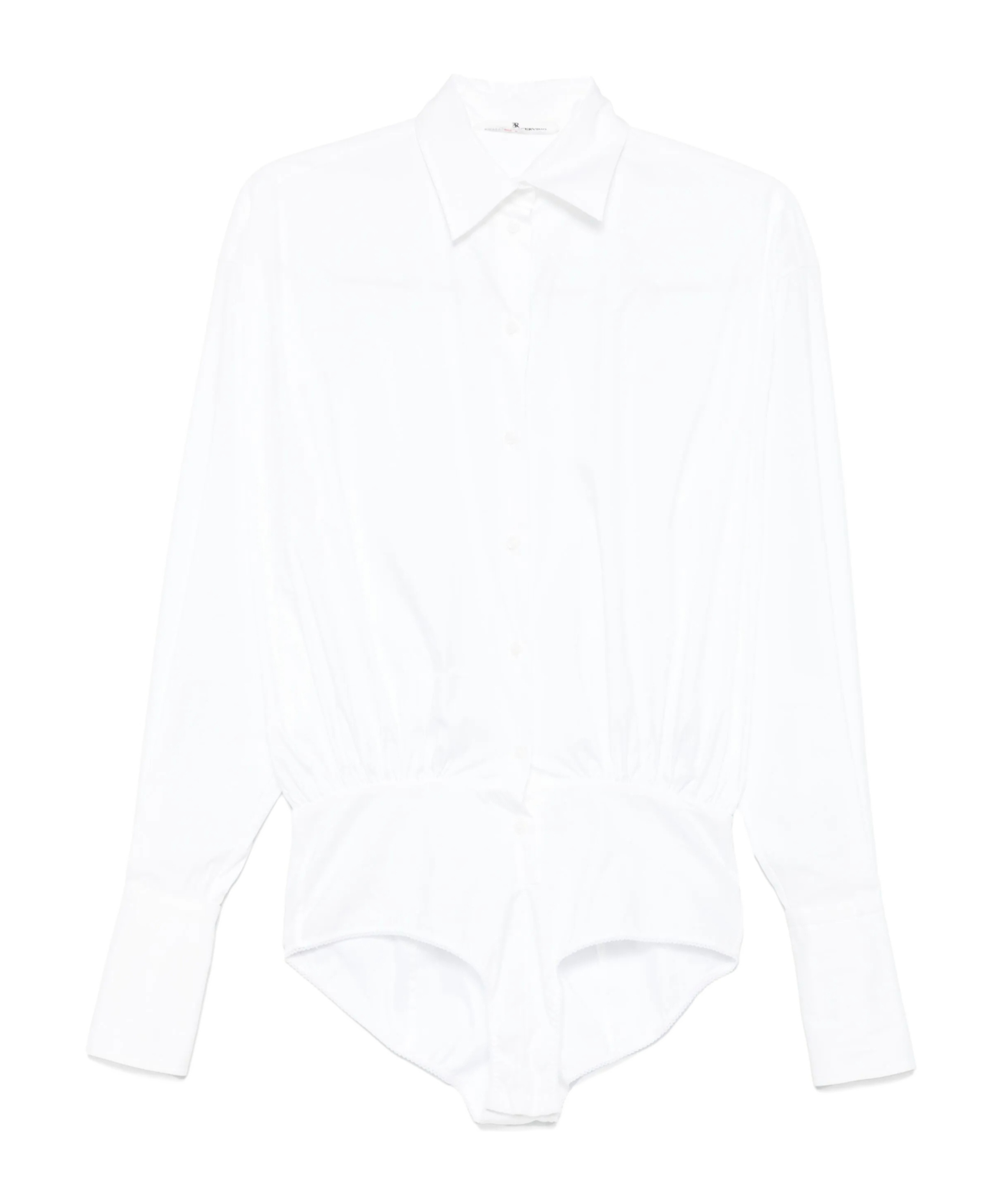 Ermanno Scervino Shirt Style Jumpsuit In White