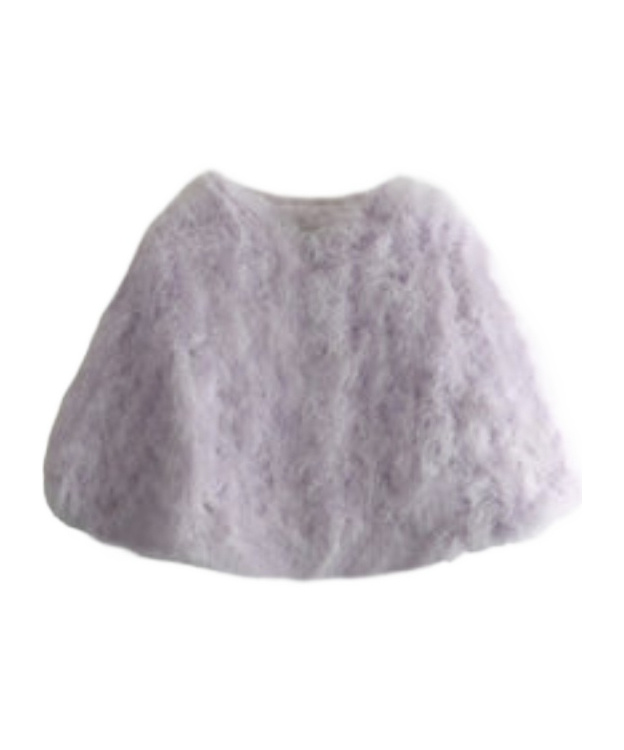 Yves Salomon Feather Jacket In Gray