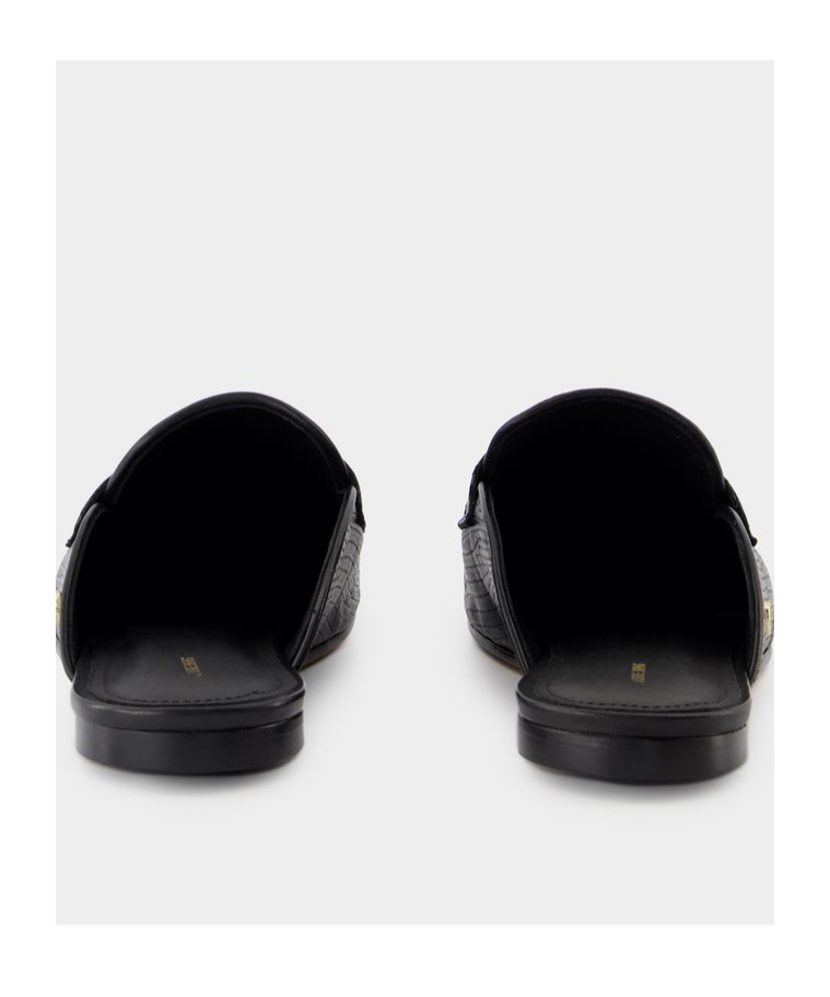 Shop Anine Bing Corrine Muller Shoes In Black