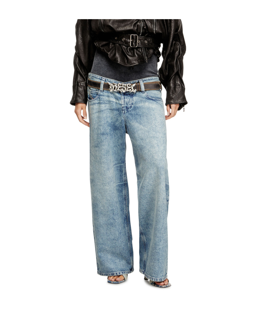 Diesel Acid-wash Jeans In Blue