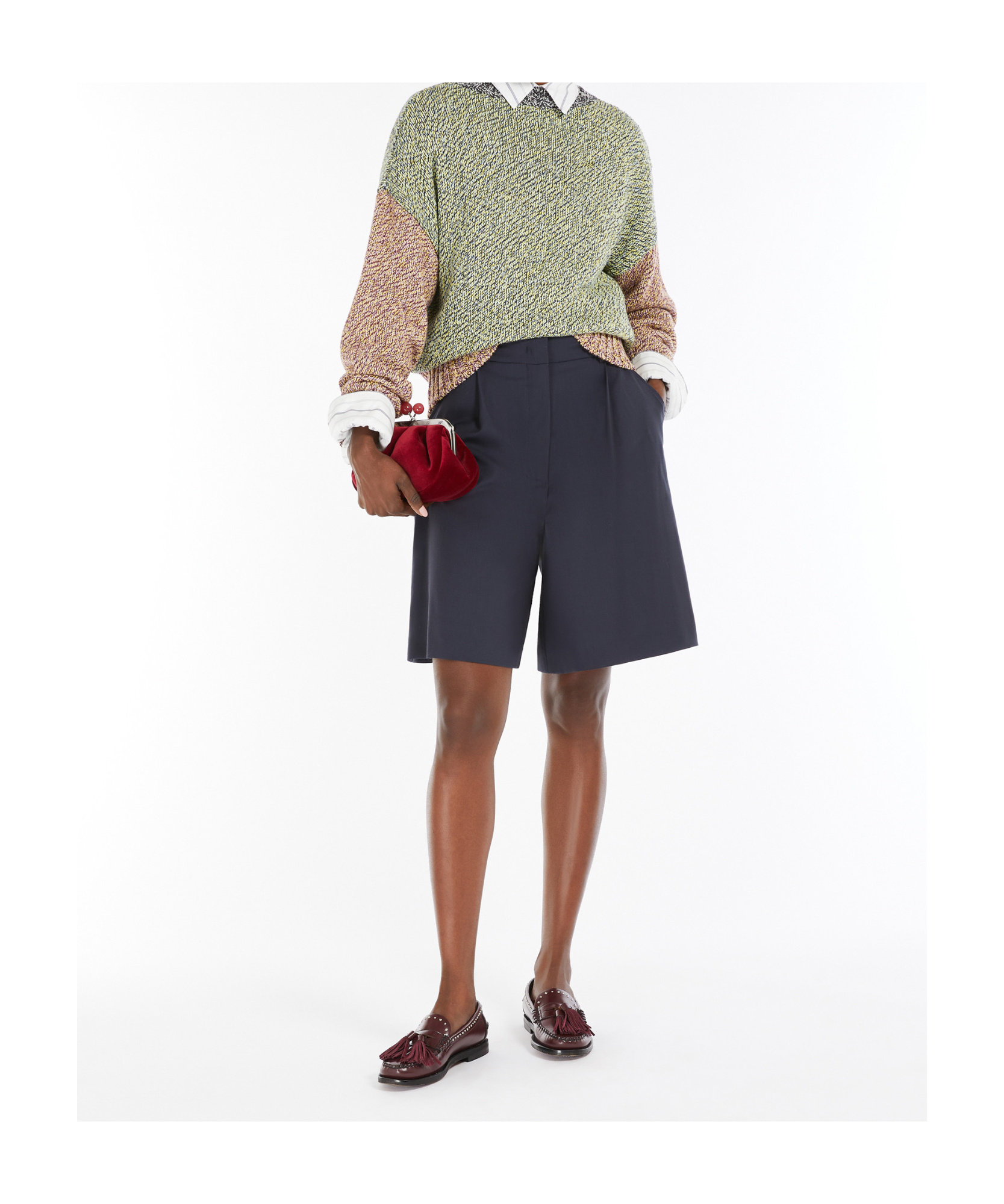 Weekend Max Mara Multicolor Lola Sweater In Nude
