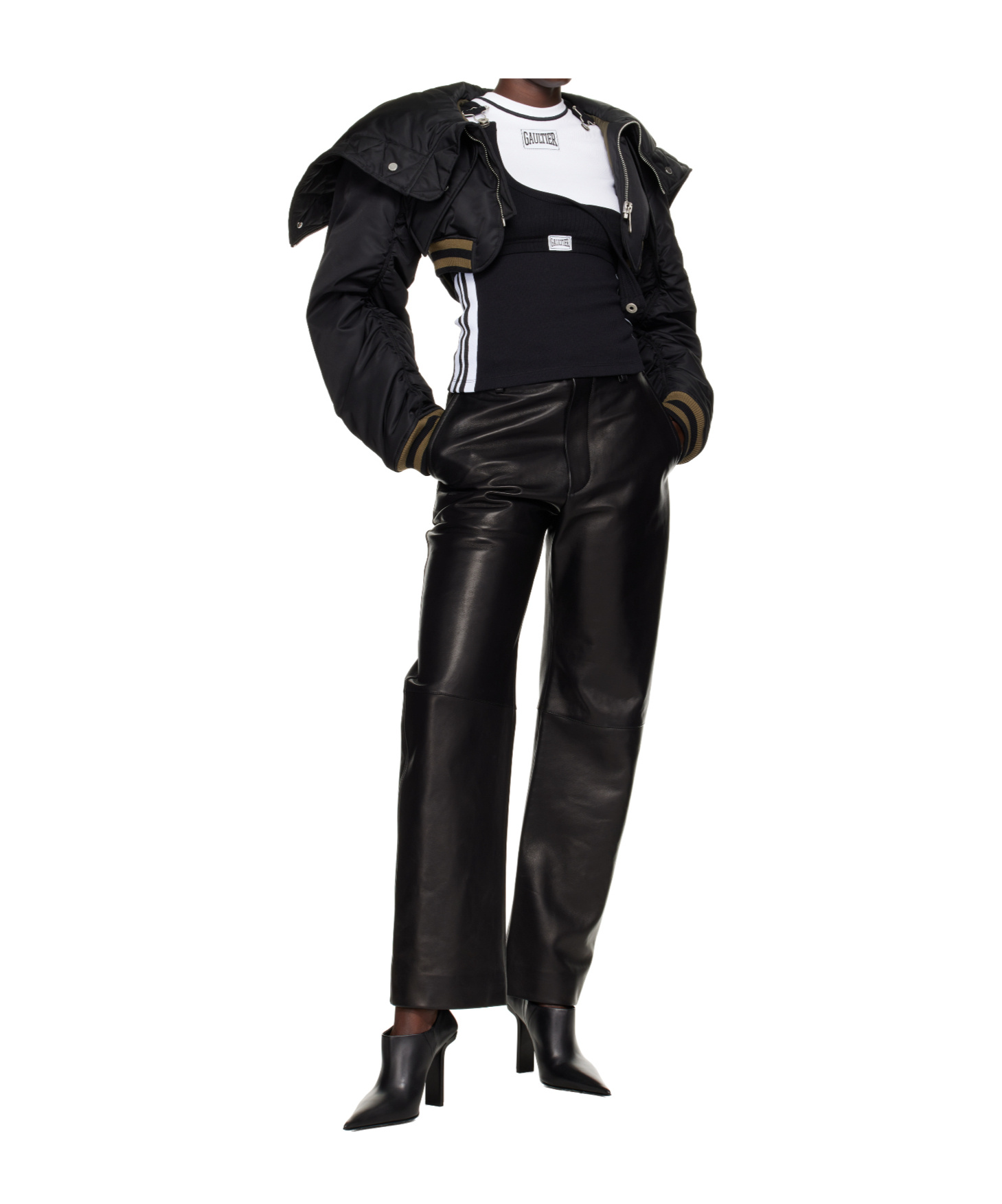 Jean Paul Gaultier 'the Quilted Cropped' Bomber Jacket