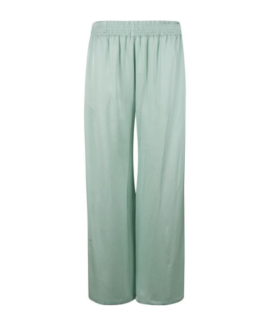 Fabiana Filippi Relaxed Wide-leg Trousers With Elasticated Waistband In Green