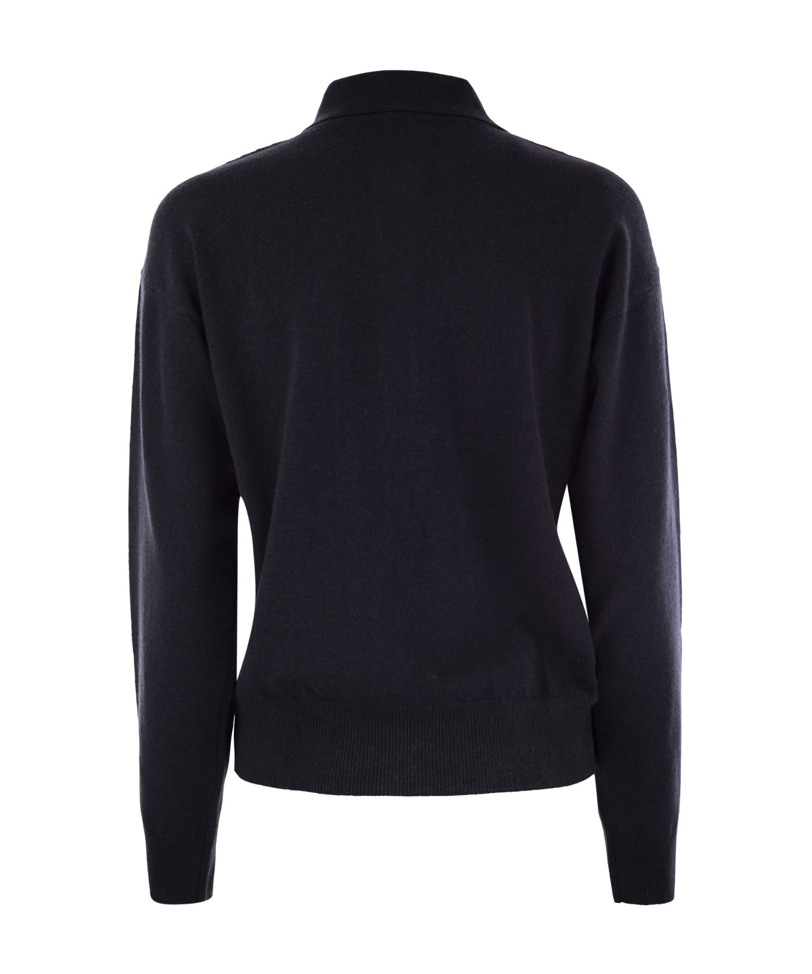 Shop Peserico Chain-link Detailed Drop Shoulder Jumper In Black
