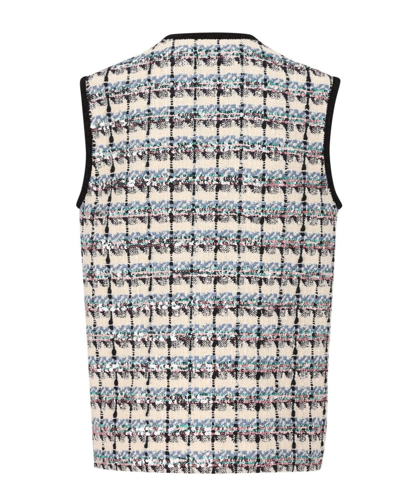 Valentino Sequined Tweed Vest For Chic Looks
